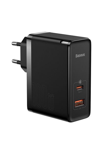 Baseus Szybka uniwersalna ładowarka sieciowa GaN5 Pro USB-C / USB 100W - czarny