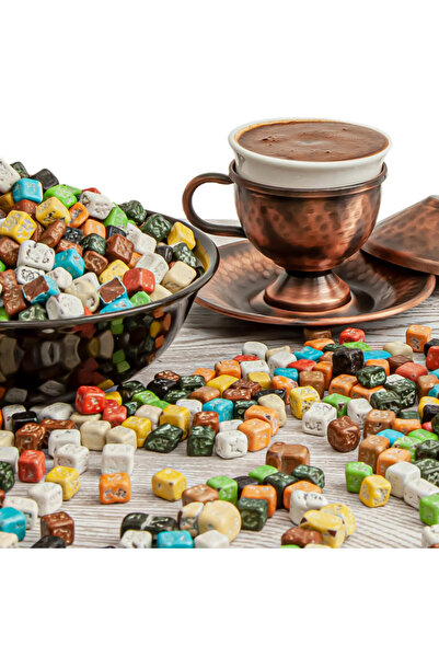 LİNORA Çakıl Taşı Draje Renkli 1kg Kahve