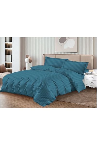 OEM Bedding Set, Damask, Elastic, 4 Pieces, 2 Persons, 180x200 cm, Green