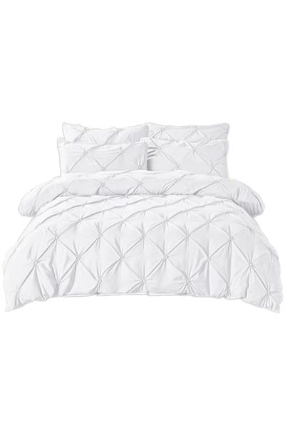 JOJO HOME Double bed sheet, Jojo Home, Uni, Embroidered Pleats Model, 6 pieces, Finet, 230x250cm, White