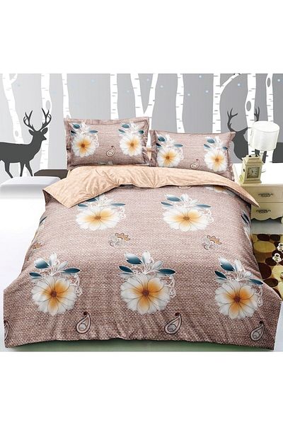 OEM Double Bed Linen with Elastic, 4 Pieces, 2 Persons, 180x200 cm, Finet, M12