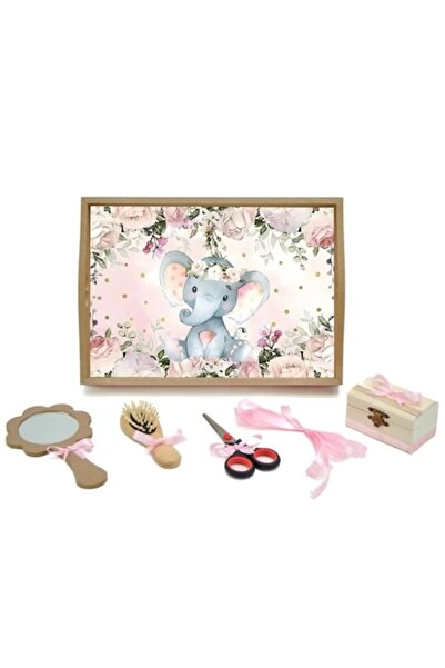 OEM Tavita turta, 6 piese, Sweet Elephant, 35x20cm, Multicolor