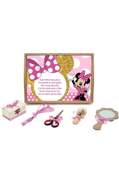 OEM Tavita turta, 6 piese, Sweet Minnie, 35x20cm, Multicolor