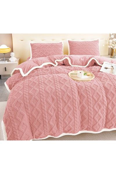 OEM 4-Piece Bed Linen Set, 2 Persons, 220x230 cm, Pink