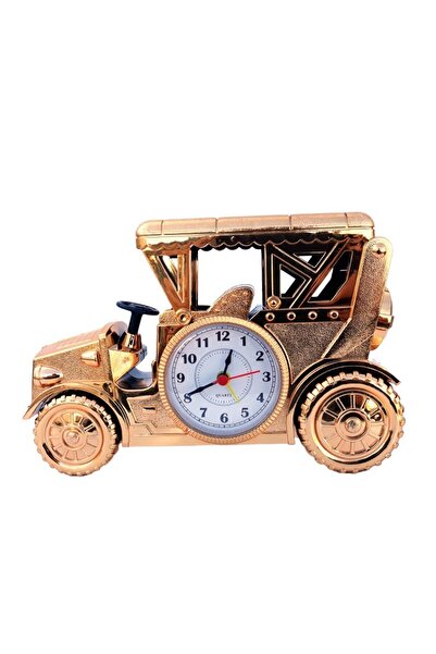 OEM Clock made of plastic, table vintage car-shaped M1, 21 x 14 cm