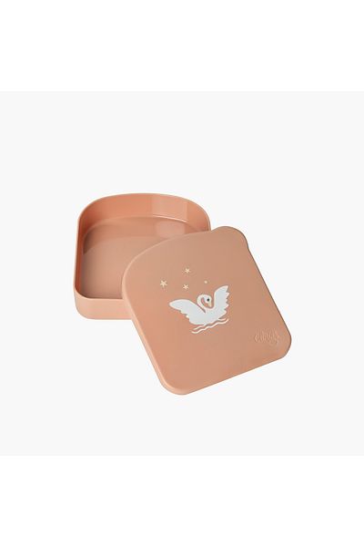 Citron Sailboat Print Square Shaped Lunch Box