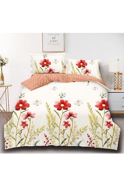 OEM Double Bed Sheet with Elastic, 4 Pieces, for 2 People 180x200 cm, Finet, M3
