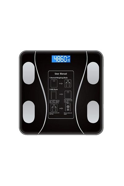 OEM Digital Body Weight Scale, Smart Wireless Connectivity, Black