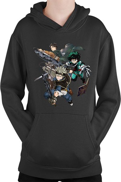OEM Hanorac Copii Black Clover Asta My Hero Academia Deku AOT Power Super