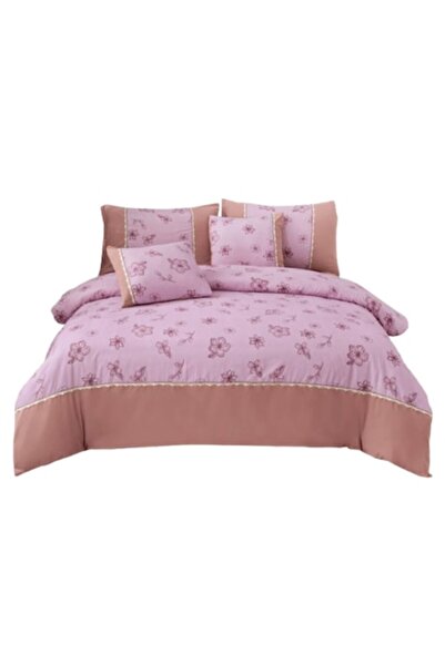 OEM Set de cearșafuri pentru pat dublu, floral, 6 piese, 2 persoane, 180x200c...