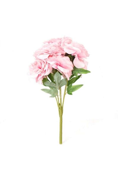 OEM Buchet de trandafiri artificiali, textil/pvc 25 cm roz