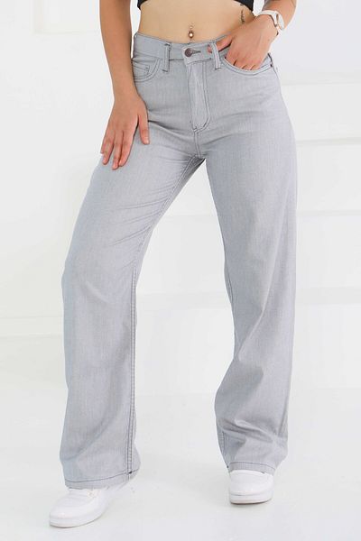 TOFİSA Palazzo Pants Gray - 27465