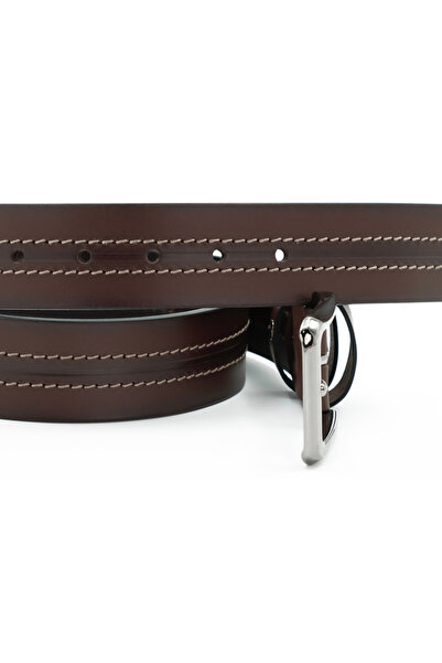 Tuna Nappa Genuine Antique Leather 4.00 cm Sports Men's Belt - Kmr253