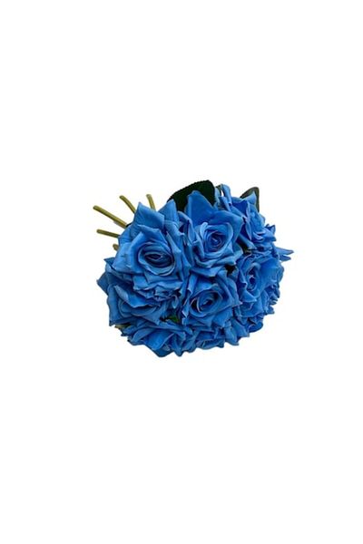 OEM Buchet de trandafiri, 25 cm albastru