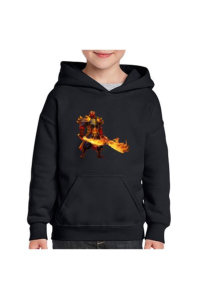 OEM Dota 2 Xin Spirit Ember Hero Fire Swords Dota2 Kids Hoodie