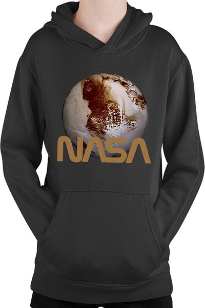 OEM Kids Hoodie NASA Logo Pluto Planet New Small Dwarf Exo