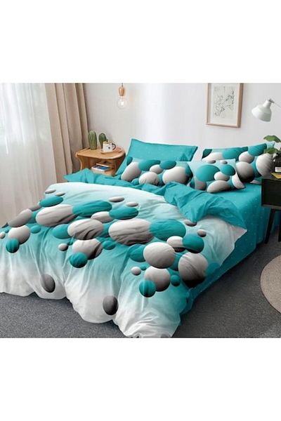 OEM Double bed sheet, Bubble print, 6 pieces, 2 persons, 245x250cm, Finet, Multicolor