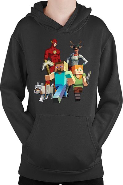 OEM Kids Hoodie Minecraft Dog Couple Fortnite Flash