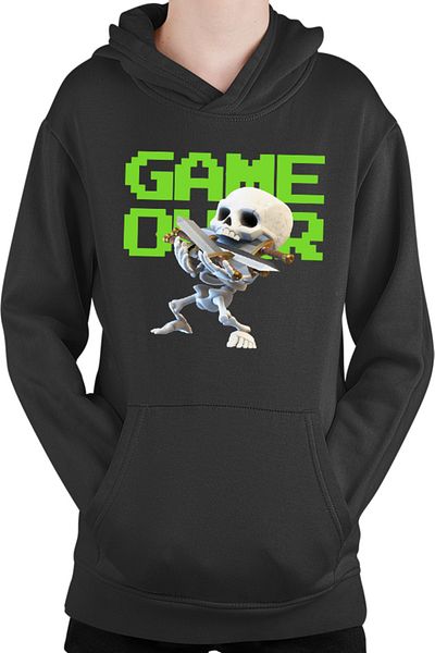 OEM Hanorac Copii Clash Royale Skeleton Game Over Swords