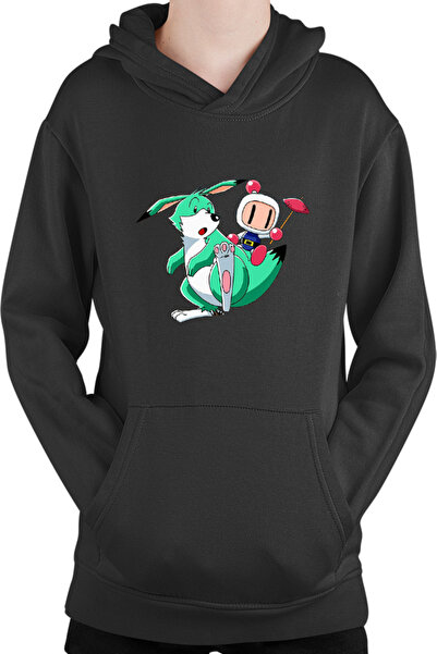 OEM Bomberman Dinosaur Ride Καλοκαιρινό Juice Hot Παιδικό Φούτερ με Κουκούλα