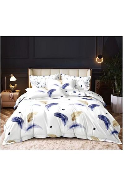 OEM Double bedding, 6 pieces, 2 persons 180x200 cm, multicolor M22