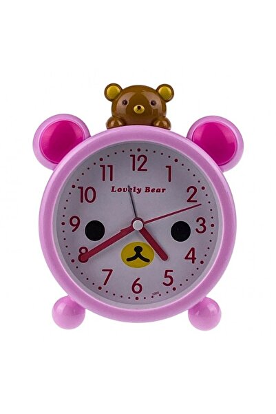 OEM Plastic Table Clock with Bear, 12x14 cm, Multicolor, M3