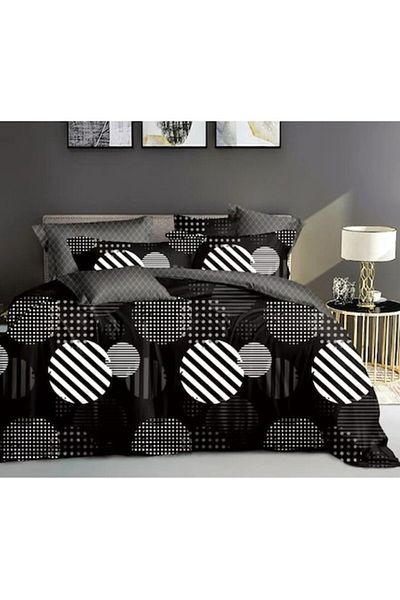 OEM Double Bed Linen Set, 6 Pieces, 180x200 cm, Multicolor