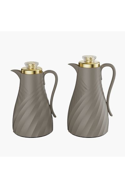 Mister Brand Textured Flask with Lid and Handle - 1.7 L