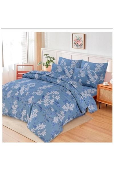 OEM Lenjerie de pat, 6 piese, 2 persoane, 180x200 cm imprimeu deosebit modern, multicolor