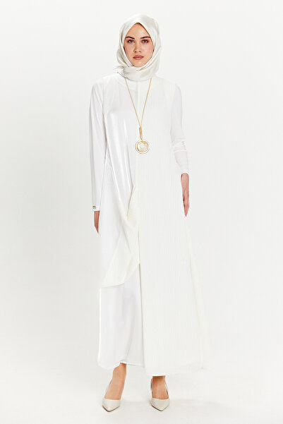 Setrms Asimetrik Jileli İki Parçalı Elbise