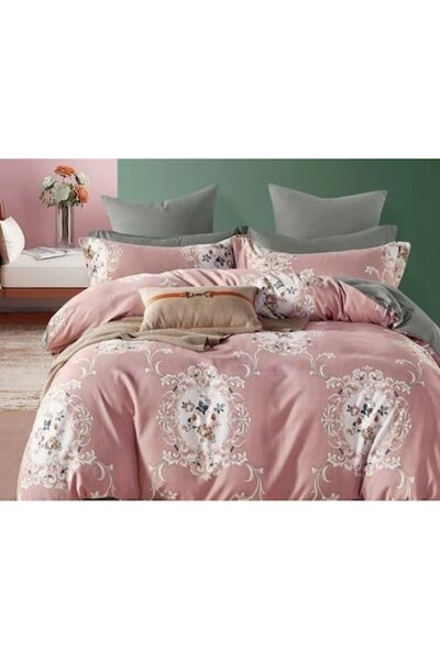 OEM Double Bed Linen, Finet, 6 pieces, Coral Floral Print, 250x230cm