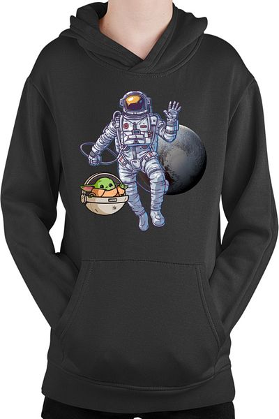 OEM Kids Hoodie NASA Astronaut Star Wars Baby Yoda Pluto Adorable Heart