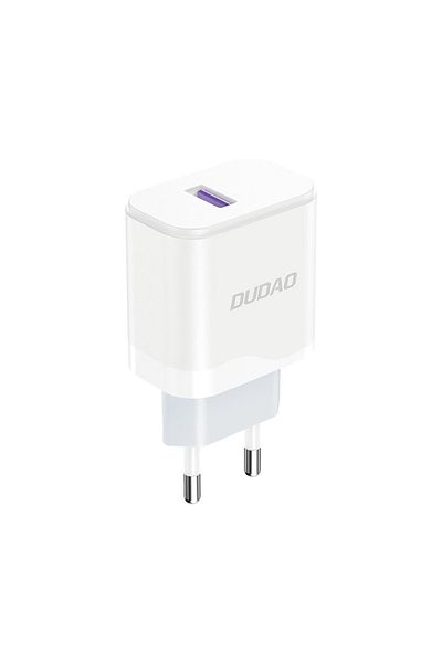 DUDAO Ładowarka sieciowa do telefonu USB-A 18W - biała