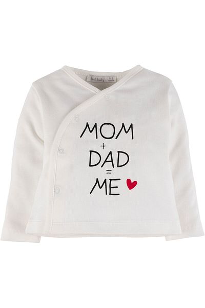 İdilbaby&Mamino Mom+Dad=Me Red Striped Zibin Suit