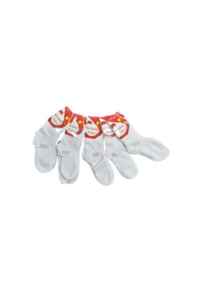 OEM Set 10 pairs long socks for children, white, 20-25