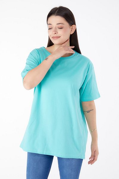TOFİSA Short Sleeve T-Shirt Mint - 25398