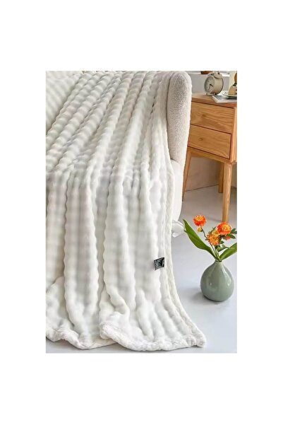 OEM Patura Cocolino, Uni, model Dungi, 2 persoane, 200x230cm, Alb