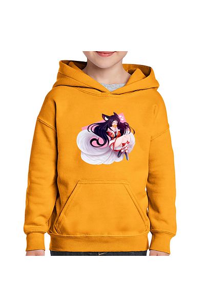 OEM Ahri League of Legends LoL Nine Tailed Fox Kids Hoodie