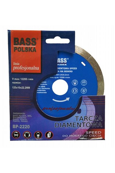 Bass Polska Tarcza diamentowa do cięcia na mokro 125mm