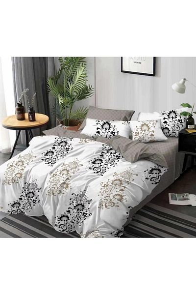OEM Double Bed Sheet Set, Floral Print, 6 Pieces, 220x230cm, Multicolor