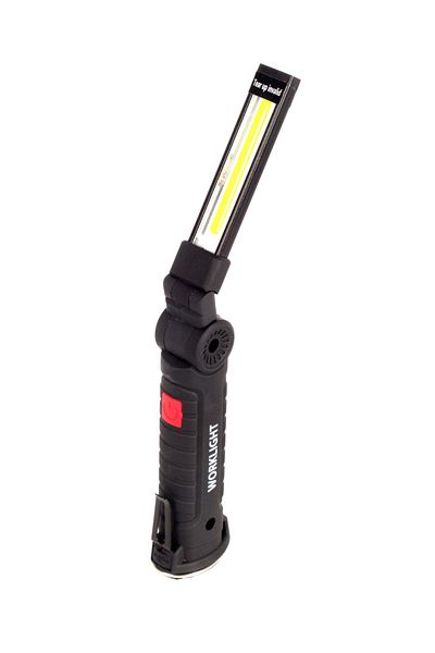 Bass Polska Lampa warsztatowa akumulatorowa LED COB, 900 lm, z latarką, mała