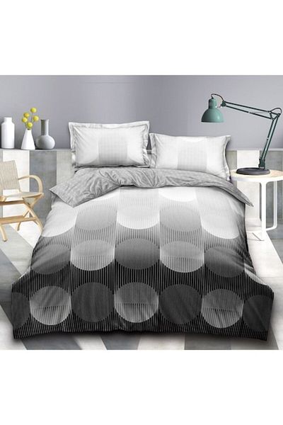 OEM Double Bedding Set with Elastic, 4 Pieces, 180x200cm, Multicolor Print