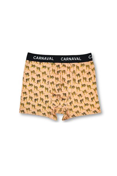 CARNAVAL SOCKS Carnaval Tiger Pattern Premium Cotton Men's Boxers - Salmon Color