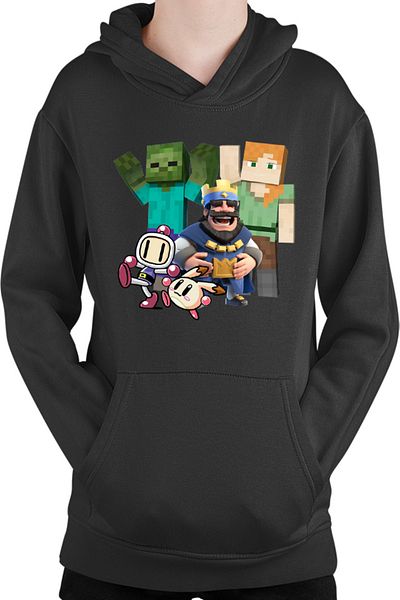 OEM Kids Hoodie Minecraft Brawl Stars Bomberman Kawaii Open World