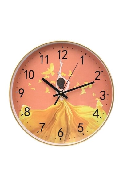 OEM Wall Clock, Plastic, Elegant Woman, 30x30cm, Multicolor, M1