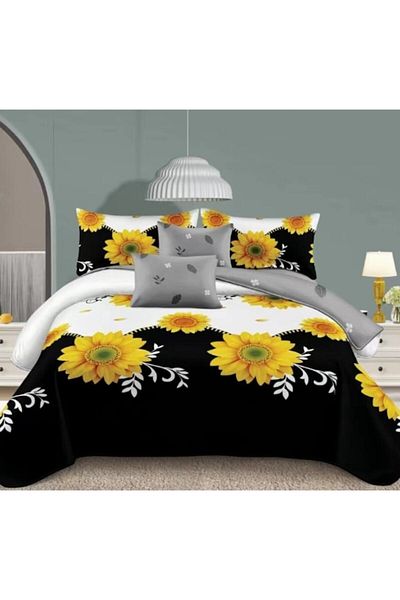 OEM Double Bedding Set, 6 Pieces, 2 Persons 180x200 cm, Multicolor, M3