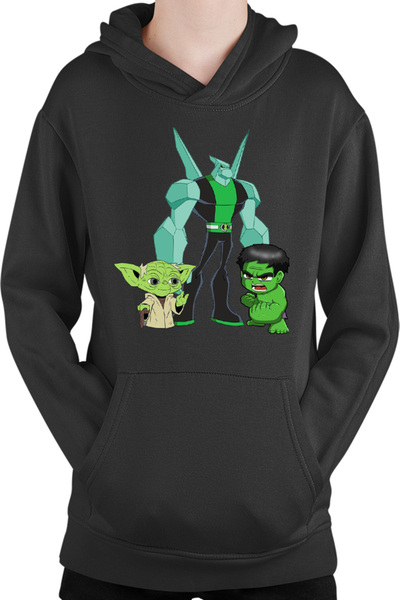 OEM Hanorac Copii Ben10 Hulk Yoda Master Chibi Wildmutt