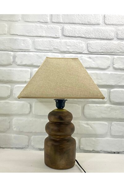 365GUNSERİSONU Modern Living Room Suitable Lampshade with Stone Model Foot Design with Knitted Hat