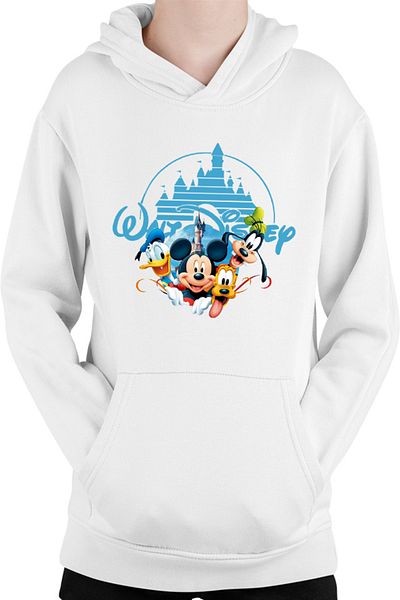 OEM Children's Sweatshirt Mickey Mouse Walt Disney Logo Castle Pluto Gooffy Minnie