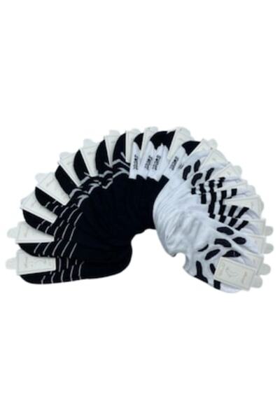 bony Set 20 șosete, Damă, Bony, Bicolor Alb-Negru, EUR35/41